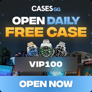 Cases.gg promo code VIP100 - mystery box bonus